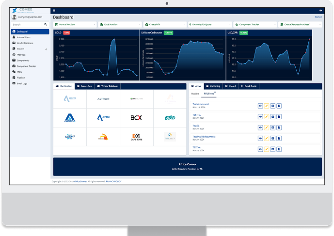 Africa Comex Dashboard