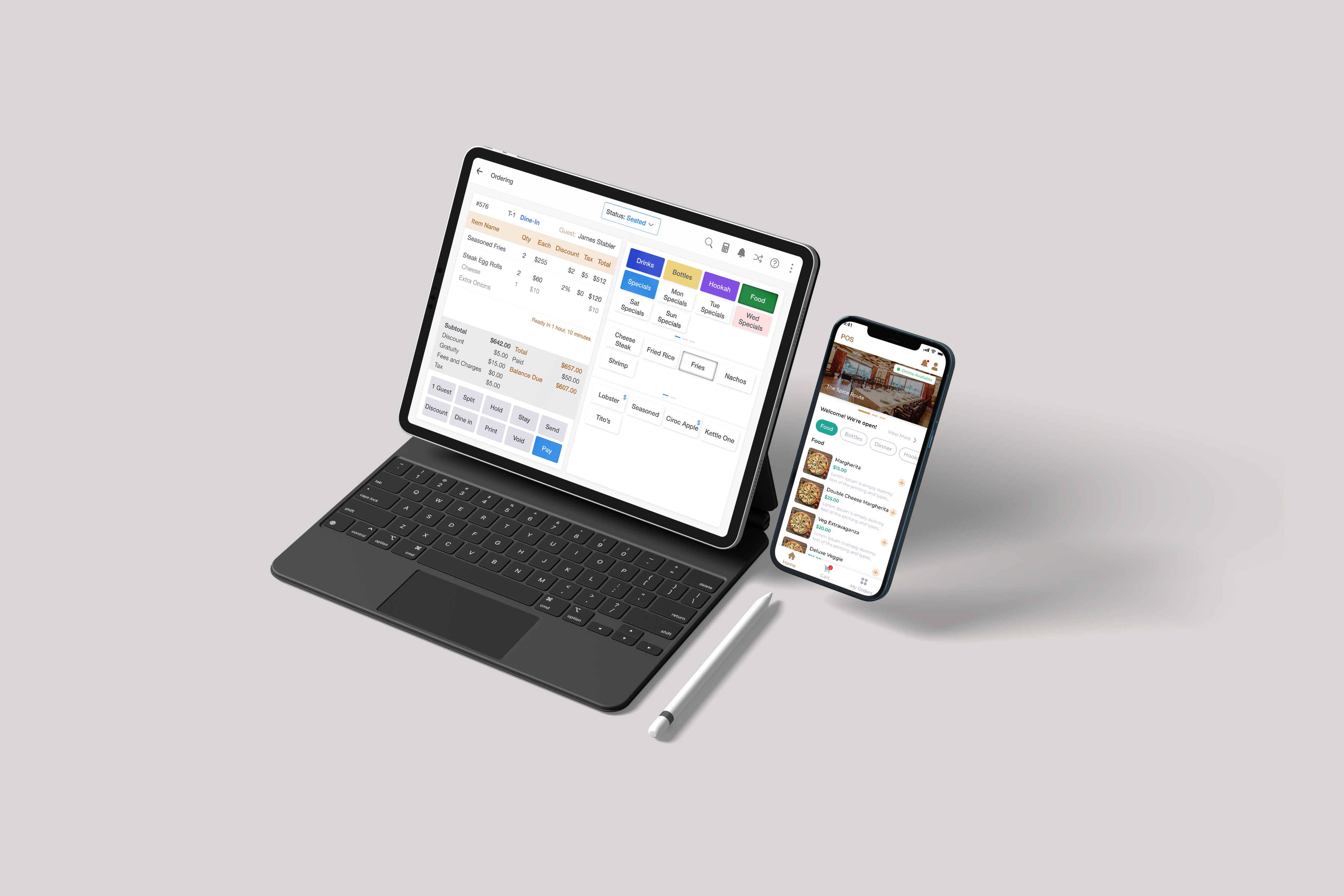 POS Ordering - Tablet and Mobile